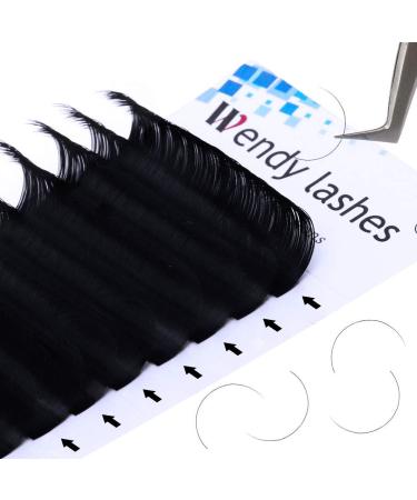 Eyelash Extensions D Curl 20-25mm | Silk Individual Lashes 0.20mm | Classic Extensions for Salon Use by WENDY LASHES - Buy Online on SooperMarket.com