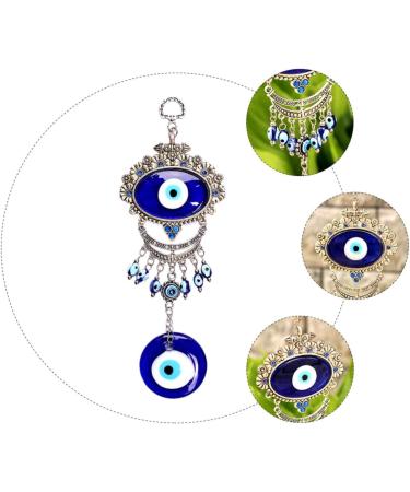 ABOOFAN 3pcs Blue Pendant Keychain Accessories Blue Eye Amulet Ornament Hanging Pendant Charm Devil Eye Rear - Buy Online on SooperMarket.com
