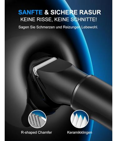 Intimate Razor for Men - 2-in-1 Painless Rechargeable Body & Nasal Hair Trimmer - Waterproof Travel Lock 4 Accessories - Buy Online on SooperMarket.com