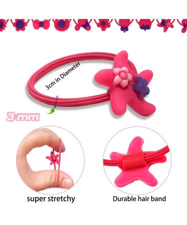 120pcs Mix Color Girls Elastic Hair Ties | Soft Rubber Bands for Kids | Hair Accessories for Girls, Teens, and Children - Buy Online on SooperMarket.com