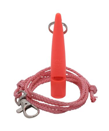 ACME dog whistle No. 211.5 + FREE whistle band - The original from England - loud and far-reaching (Coral red)