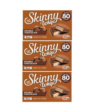 3 x 5pk Double Chocolate Bars Low Calories Cocoa Lunch Box Sweet Snack Confectionery