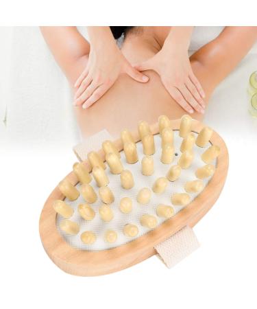 Body brush massage brush nop cellulite body massage brush back peeling peeling massage improve circulation natural wood massage device for body washer-hair-head skin-whirlpool-massa