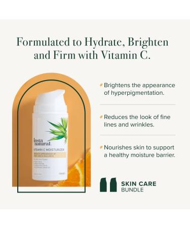 InstaNatural Vitamin C Moisturizer & Night Cream Duo - Brightening & Hydrating Skincare - Buy Online on SooperMarket.com