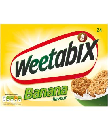Wholegrain Wheat Biscuits Bundle which Contains Weetabix Banana Cereal Biscuits 24 Per Pack - Pack of 2 with Grocery List Card - Buy Online on SooperMarket.com