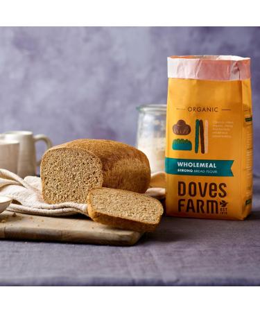 Doves Farm Organic Bread Flour Selection Pack - 1 x Organic Strong White Bread Flour 1.5kg & 1 x Organic Strong Wholemeal Bread Flour 1.5kg | by Alpine Heights - Buy Online on SooperMarket.com
