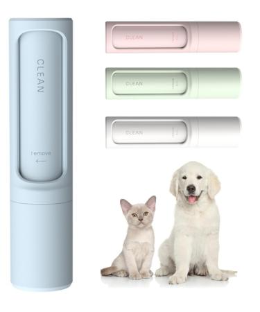 Lilo & Filou - lint lint roller clothing brush self -cleaning reusable travel size cat hair dog hair animal hair remover - sapphire blue