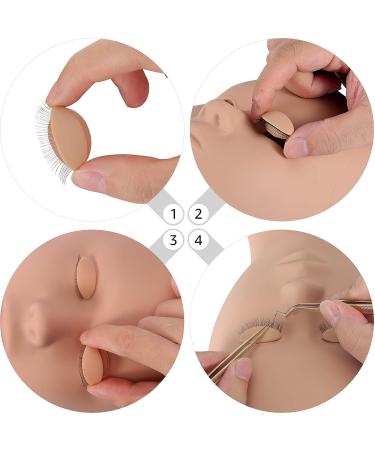 Embagol 2 Pairs Replaced Eyelids for Makeup Training | Removable & Realistic Eyelash Practice | Soft-Touch Rubber - Buy Online on SooperMarket.com