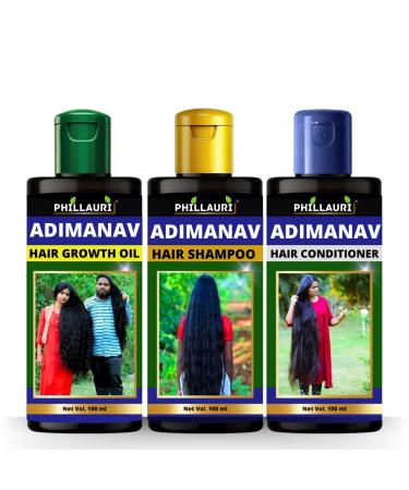 Adivasi Ayurvedic Jadibuti (Hair Oil + Shampoo + Conditioner) Combo