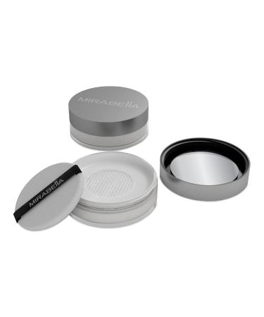 Mirabella Perfecting Loose Powder HD Matte Finish Translucent Setting Powder with Light-Diffusing Silica Antioxidant-Infused Face Powder with Peptides Offers Age-Defying Benefits with Oil Control