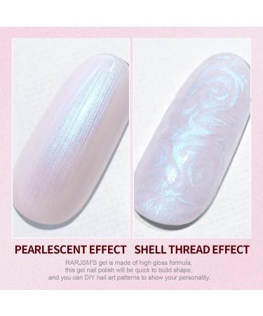 RARJSM Pearl Glitter Drawing Gel Polish | Shimmer Mermaid Nail Gel for Salon & DIY | Soak Off UV Gel US171 - Buy Online on SooperMarket.com