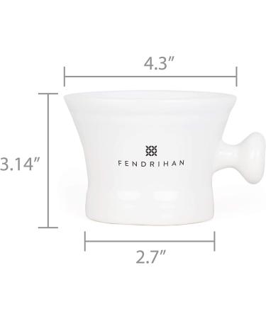 Fendrihan Essential Apothecary Shaving Mug - White | Best Quality Shaving Mug - Buy Online on SooperMarket.com