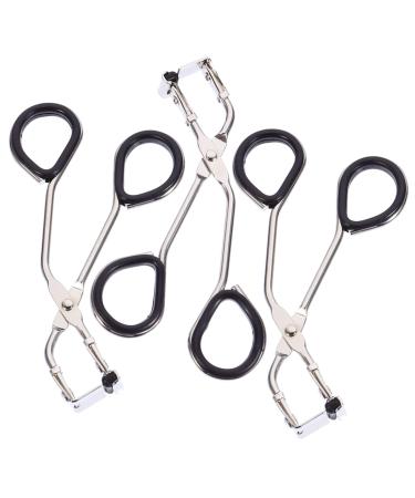 HAPINARY 3 Sets Silicone Eyelash Curler Makeup Tool Fake Lashes Makeup Supplies Lashes Tool Fake Eyelash Clamp Eyebrow Tools Mini Lash Curler Eyelash Clip Lash Curling Clips Silicone Strip 9.20X5.20X0.50CM