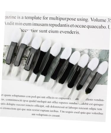 FOYTOKI 50pcs Women Eyeshadow Brush Beauty Sponge Double Sided Eyeshadow Brush Foam White Miss Oval Lipstick - Buy Online on SooperMarket.com