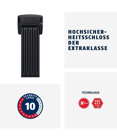 Buy Abus Bordo 6000K Folding Lock - 120 cm Bicycle Lock with SH Holder | Xplus Cylinder & High Security Level 10 - International Shipping Available - Buy Online on SooperMarket.com