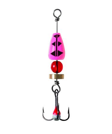 Clam Time Bomb Spoon  1/4 Oz Size 8  Glow Red Tiger 109703