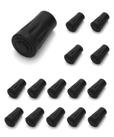 QWORK 15 pieces rubber buffers for hiking poles trekking poles (11mm)