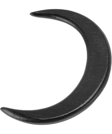 Moon Hair Stick Accessories Carved Fashion Wooden Lightweight Safe Moon Hair Fork for Long Hair (Black) - Buy Online on SooperMarket.com