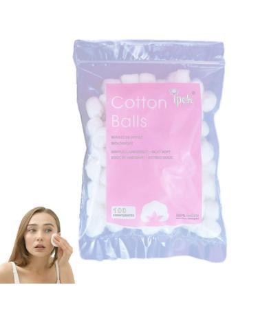 Cotton Balls Portable Cotton Balls for Face | Home Accessories Lightweight for Beauty & Personal Cares Baby Cares Nail Polish Remover Makeup Cleaning Coatuiyo