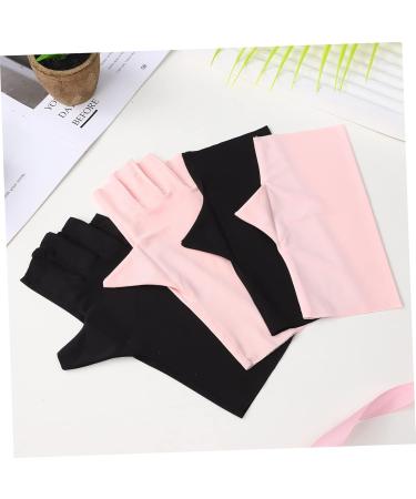 Healeved 4 Pairs Nail Gloves Manicure Gloves Protection Nail Supplies Gloves Anti Uv Gloves Uv Gloves for Nails Rays Gloves Fingerless Gloves Uv Anti Gloves Nail Anti-uv Nylon - Buy Online on SooperMarket.com