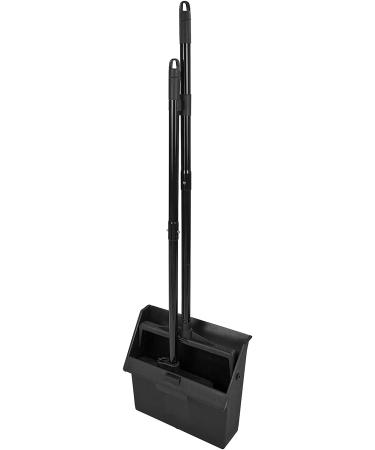 Duo-Pan Plastic Lobby Pan and Duo-Sweep Broom Combo | 36 Overall Length x 11-51/64 Width | Black - Buy Online on SooperMarket.com