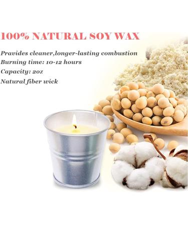 TopSics Citronella Candles - 8 Natural Soy Wax Candles for Outdoor Use - Long Lasting 80-96 Hours - Perfect for Garden Terrace Picnic and Camping - Buy Online on SooperMarket.com