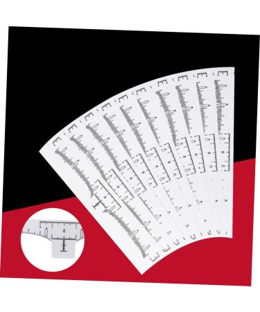 Angoily 100pcs Disposable Eyebrow Ruler Eyebrow Shaping Stencils Eyebrow Shaper Ruler Mini Caliper - Buy Online on SooperMarket.com