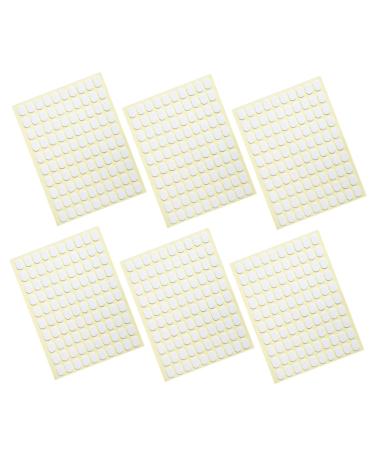HAPINARY 6 Sheets Nail Pad Double-sided Tape Transparent Stickers Nail Stickers for Press Ons Nail Stickers for Nail Art Nail Art Stickers Nail Stand Stickers White Double Sided Tape