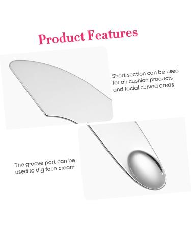 MUSISALY Scraper Makeup Korean Cosmetics Cosmetic Mixer Cosmetic Plate Mixer Shadow Seal Stainless Steel - Buy Online on SooperMarket.com