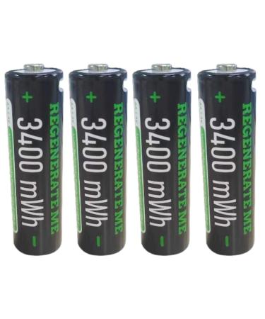 Rechargeable AA 1.5 V Batteries USB C Rechargable 3400 mWh Long Lasting