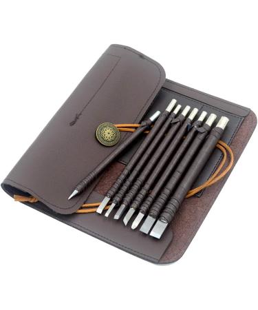 DGOl 8pcs Tungsten Steel Stone Carving Kit - Engraving Tool Set for Limestone, Slate, Alabaster - Chisel Blade Cutting Set - Buy Online on SooperMarket.com