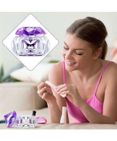 Dappen Dish Nail Art Dish Crystal Nail Art Cup Glass Liquid Powder Cup Clear Diamond Manicure Bowl with Lid Dappen Dish Cups for Nail Acrylic Liquid Powder - Buy Online on SooperMarket.com
