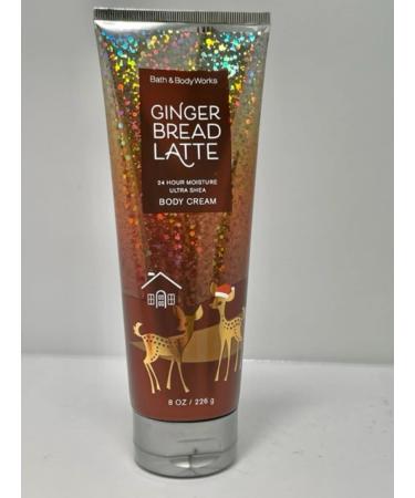 Bath and Body Works Gingerbread Latte Body Cream 8 Ounce Full Size Brown