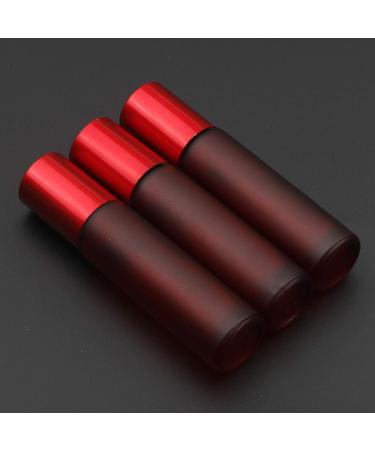 Kesell 10ml Glass Essential Oil Roller Bottles - Set of 10 Red Roller Balls - Buy Online on SooperMarket.com