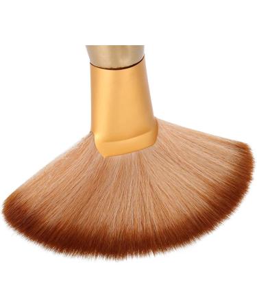 Soft Fan-shaped Brush Barber Hair Cutting Salon Neck Face Duster Brush Stylish Hair Cutting Tools Hairdressing Attachment with Handle Suit for Stylist Barber - Buy Online on SooperMarket.com