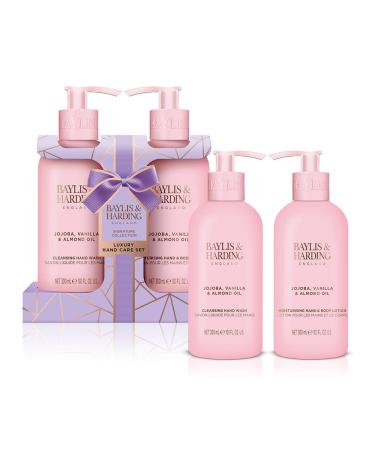 Baylis & Harding Jojoba Vanilla & Almond Oil Luxury Hand Care Gift Set (Pack of 1) - Vegan Friendly