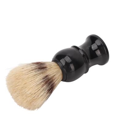 Jauarta Shaving Brush for Men - Portable Black Curved Handle Foaming Beard Cleaning Brush for Home Salon & Travel - Buy Online on SooperMarket.com