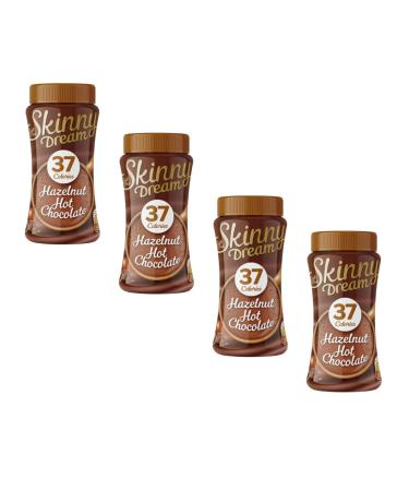 Skiny Dream Hazelnut Hot Chocolate 220g - Unwind And Get Cosy With a Low Calorie Cup Of Skiny Dream Hot Chocolate - Pack of 4