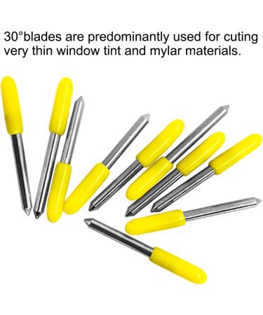 30 pcs (30/45/60 Degree) AFUNTA Blade Vinyl Cutter Plotter Cutting Blades for Roland & Most Domestic and Imported Plotter with Blade Holder Base - Buy Online on SooperMarket.com