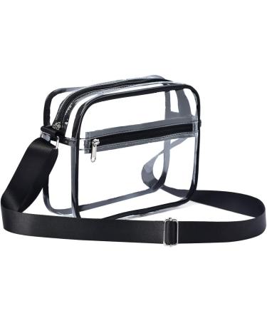 Clear Crossbody Messenger Bag - Stadium Approved for Work, Travel, and Events - Buy Online on SooperMarket.com