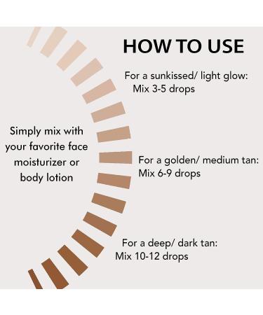 Face Self Tanner Drops - Medium Color Bronzer for Face - Add to Moisturizer for Natural Face Tan - Bronzing Drops - Buy Online on SooperMarket.com