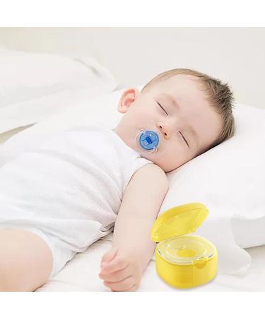 Pacifier Holder - Dustproof & Easy to Clean Container in Yellow | Keep Pacifiers Clean | Jomewory - Buy Online on SooperMarket.com