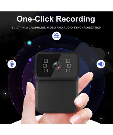1080P WiFi Body Worn Camera with Audio and Video Recording, Night Vision, Waterproof - Mini Body Cam for Law Enforcement/Security Guard - 64G Card Included - Buy Online on SooperMarket.com