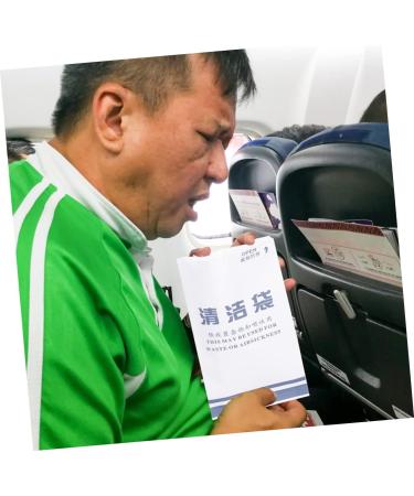 PLAFOPE Outdoor Garbage Bags 50pcs - Disposable Aviation Vomiting Paper Bags for Cars - Puke Bags for Travel - Pack of 50 - Buy Online on SooperMarket.com