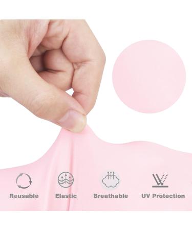 Unaone 2 Pairs Anti UV Gel Manicure Gloves - Pink | Nail Lamp Light Protection - Buy Online on SooperMarket.com