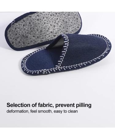 Buy Tumnea Felt Slippers Set - 6 Pairs for Guests | Stylish Comfortable Fleece House Slippers for Hotels & Travel - Buy Online on SooperMarket.com
