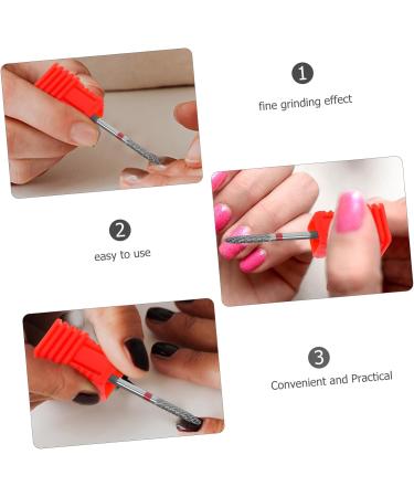 Gogogmee Nail Polisher Drill Bit for Acrylic Nails Nail Bits for Nail Drill Acrylic Nail Drill Bits Manicure Art Drill Bits Manicure Accessories Nail Art Tools Nail Art Polishing Tools 7.00X1.30X1.30CM Red - Buy Online on SooperMarket.com