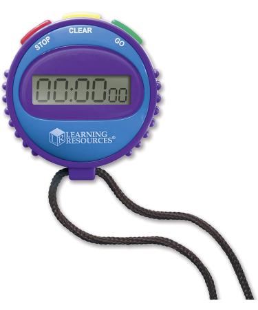 Learning Resources Simple 3 Button Stopwatch for Science Investigations and Math Exercises | Ages 5 - Buy Online on SooperMarket.com