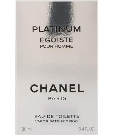 Egoiste Platinum by Chanel for Men Eau De Toilette Spray 3.4 Ounce 3.4 Fl Oz (Pack of 1)
