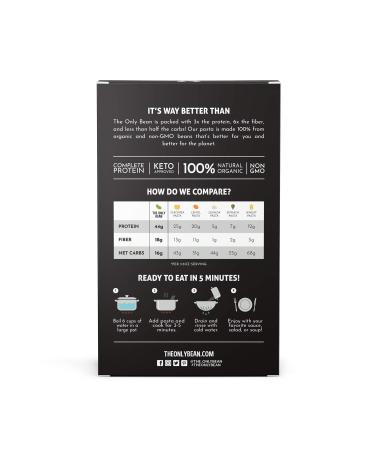 Organic Black Bean Fettuccine Pasta - High Protein, Keto Friendly, Gluten-Free - 48 oz (6 Pack) - Buy Online on SooperMarket.com